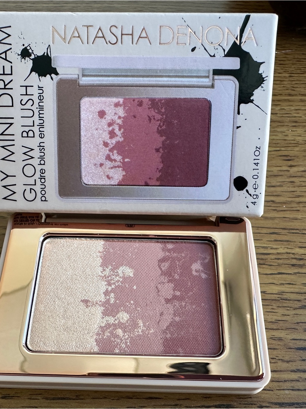 Natasha Denona Glow Blush Duo - Champagne Highlight & Rose Pink Blush
